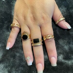 6 PIECE BOHO FASHION RING SET
